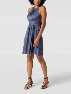 Jake*s Cocktail Cocktailkleid Mit Amerikanischem Ausschnitt - Rauchblau