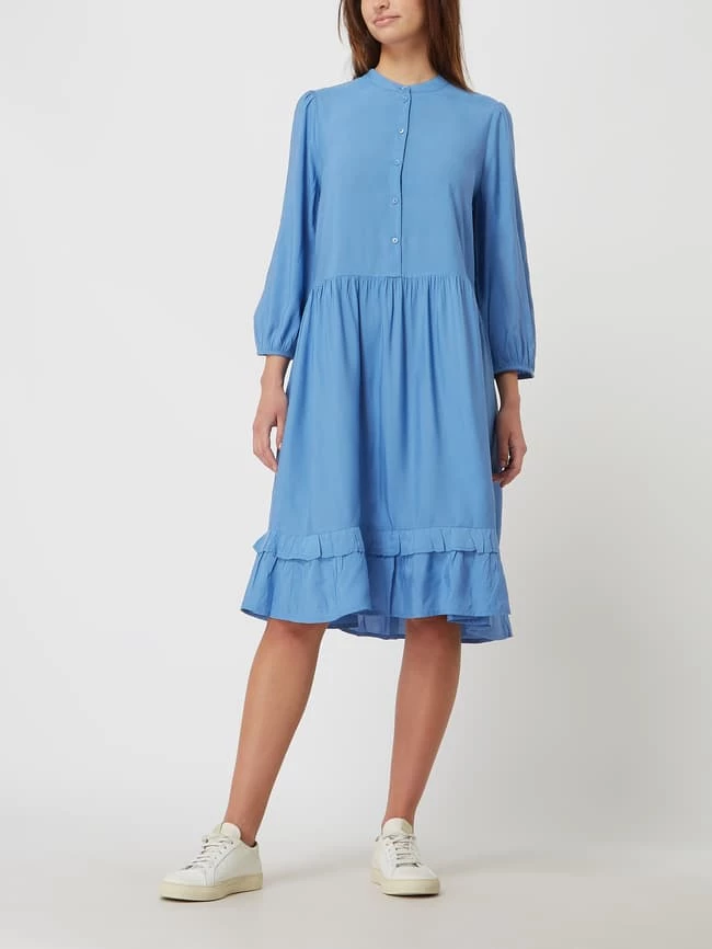 Esprit Kleid Aus Viskose - Rauchblau 1 Esprit Kleid Aus Viskose - Rauchblau