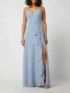 Luxuar Abendkleid Aus Chiffon - Bleu