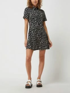 Calvin Klein Jeans Blusenkleid Mit Logo-Print - Schwarz