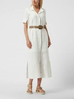 Esprit Collection Blusenkleid Aus Leinen - Weiß