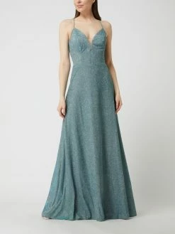 Luxuar Abendkleid Mit Glitter-Effekt - Grün