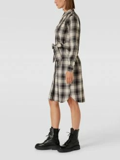 Lauren Ralph Lauren Blusenkleid Mit Karomuster Modell 'HALI' - Schwarz