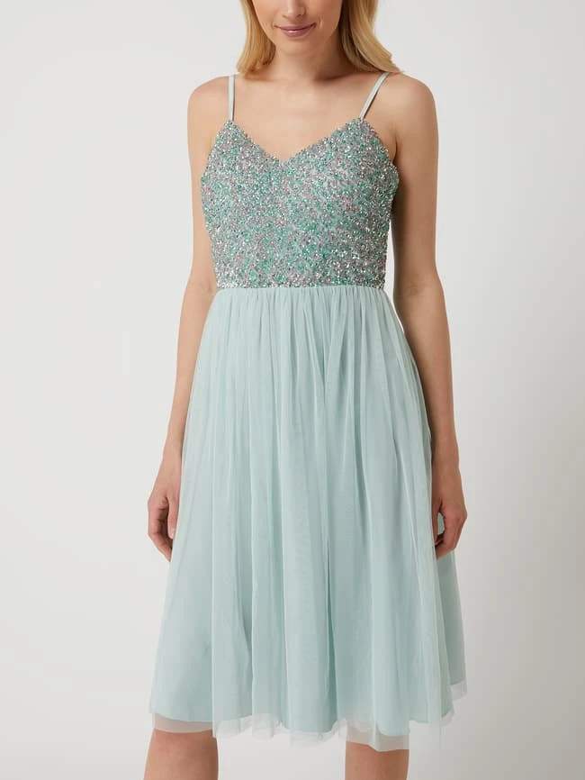 Jake*s Cocktail Cocktailkleid Aus Mesh - Hellgrün 4 Jake*s Cocktail Cocktailkleid Aus Mesh - Hellgrün – Bild 4