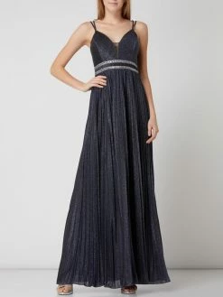 Jake*s Cocktail Abendkleid Mit Glitter-Effekt - Dunkelblau Meliert