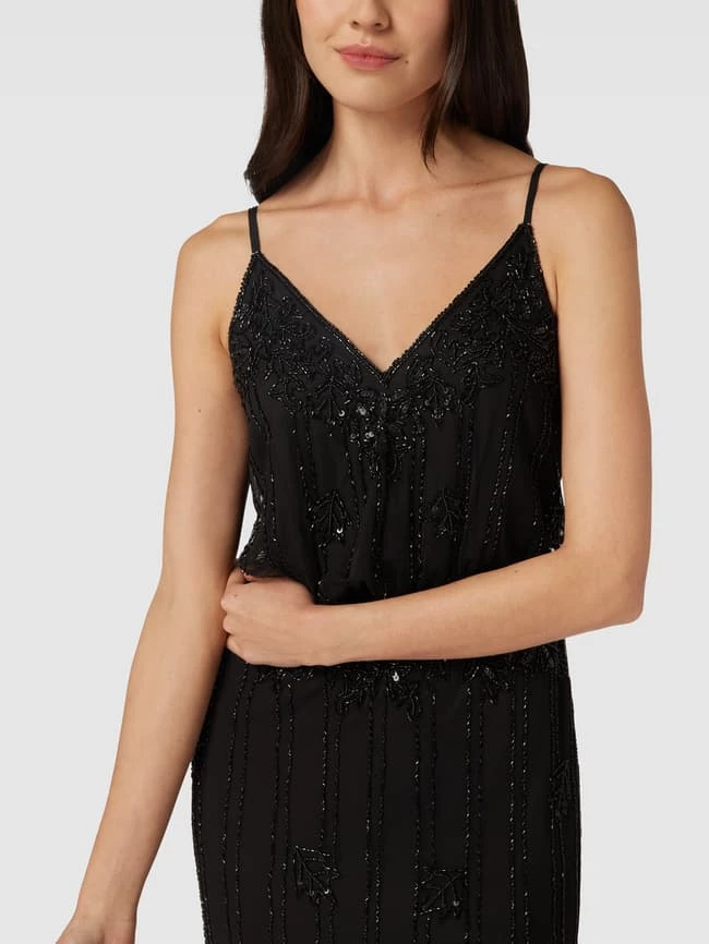 LACE & BEADS Abendkleid Mit Pailletten Und Ziersteinen - Schwarz 3 LACE & BEADS Abendkleid Mit Pailletten Und Ziersteinen - Schwarz – Bild 3