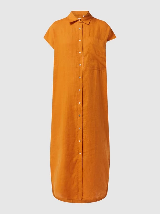 Tonno & Panna Midikleid Aus Leinen Modell 'Gisela' - Cognac 2 Tonno & Panna Midikleid Aus Leinen Modell 'Gisela' - Cognac – Bild 2