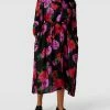 KAFFE Curve PLUS SIZE Blusenkleid Mit Allover-Muster Modell 'Florisa' - Schwarz