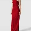 Jake*s Cocktail Abendkleid Mit One-Shoulder-Träger - Rot Meliert