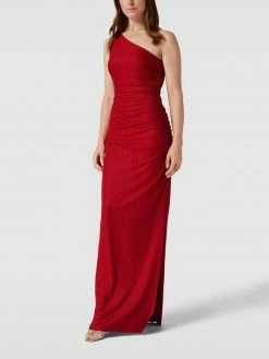 Jake*s Cocktail Abendkleid Mit One-Shoulder-Träger - Rot Meliert
