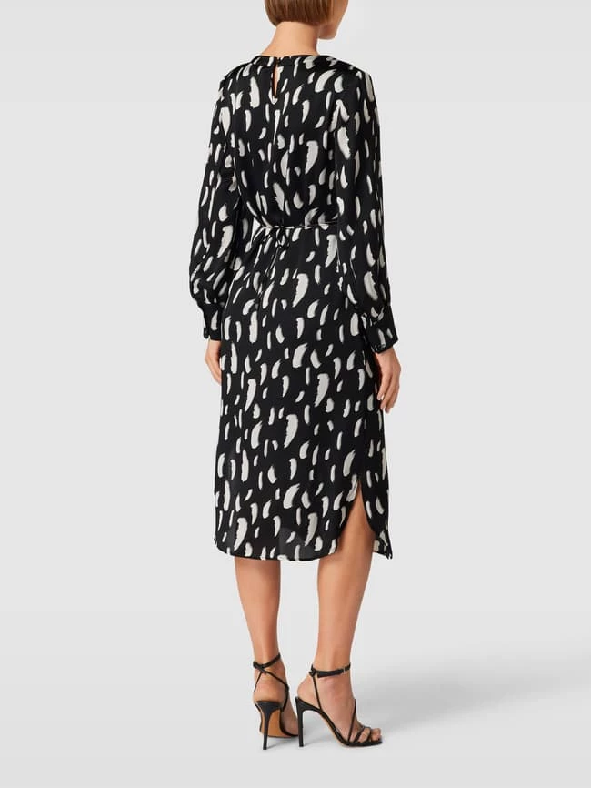 Comma Kleid Mit Allover-Muster - Schwarz 5 Comma Kleid Mit Allover-Muster - Schwarz – Bild 5