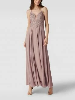 Mascara Abendkleid Mit Zierbesatz - Mauve