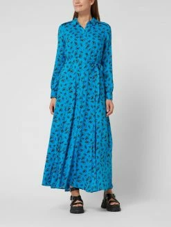 POM Amsterdam Blusenkleid Aus Viskose - Hellblau