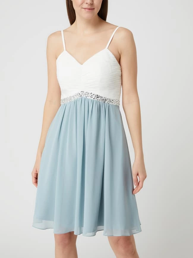 Jake*s Cocktail Two-Tone-Cocktailkleid Mit Strasssteinen - Schilf 4 Jake*s Cocktail Two-Tone-Cocktailkleid Mit Strasssteinen - Schilf – Bild 4