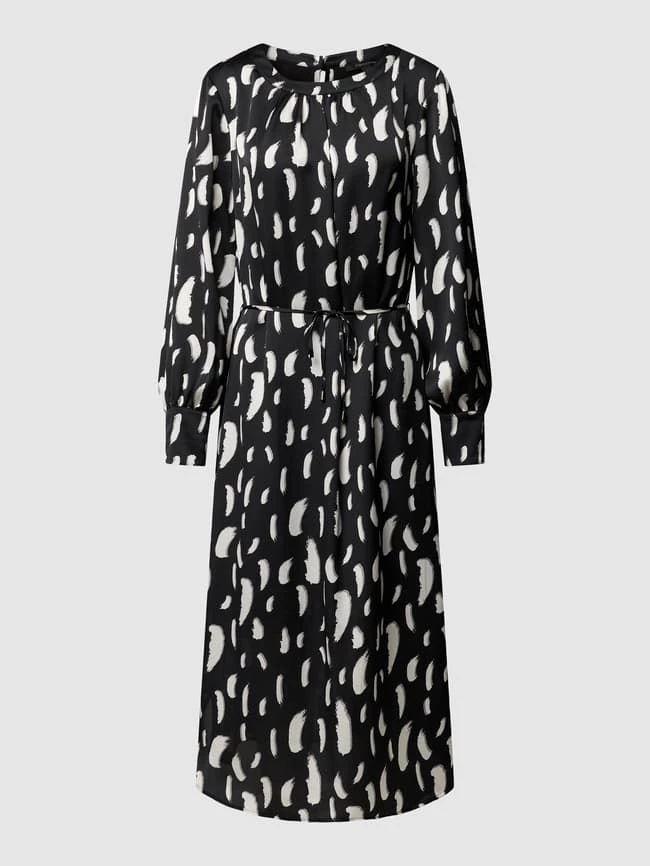 Comma Kleid Mit Allover-Muster - Schwarz 2 Comma Kleid Mit Allover-Muster - Schwarz – Bild 2