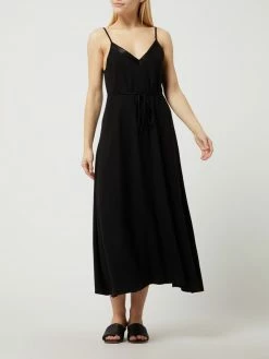 Mango Midikleid Aus Viskose Modell 'Carol' - Schwarz