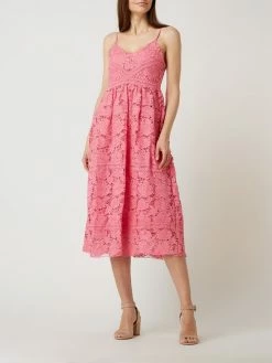 YAS Kleid Aus Häkelspitze Modell 'Frio' - Pink