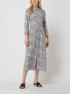 Soaked In Luxury Blusenkleid Aus Viskose Modell 'Violetta' - Bleu