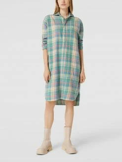 Polo Ralph Lauren Hemdblusenkleid Mit Glencheck-Muster - Bleu