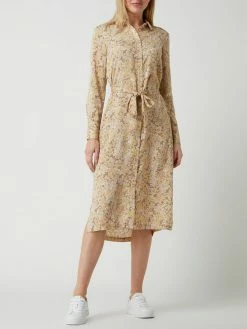 Rosemunde Blusenkleid Mit Floralem Muster - Beige