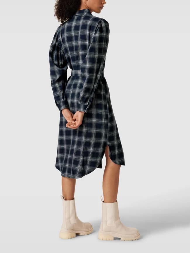 Esprit Hemdblusenkleid Mit Karomuster - Marineblau 5 Esprit Hemdblusenkleid Mit Karomuster - Marineblau – Bild 5