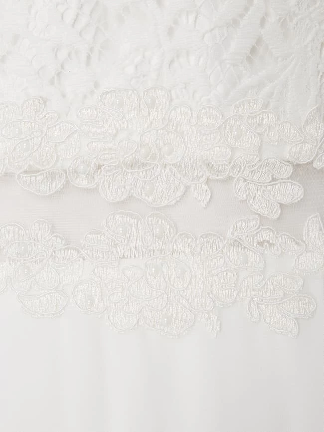 Mascara Abendkleid Mit Floralen Stickereien - Offwhite 2 Mascara Abendkleid Mit Floralen Stickereien - Offwhite – Bild 2