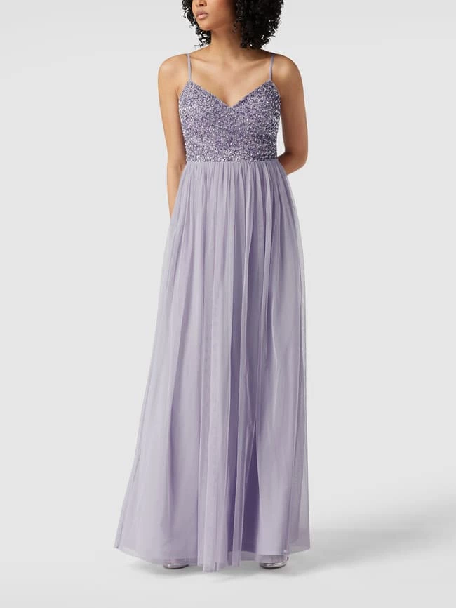 Jake*s Cocktail Abendkleid Mit Paillettenbesatz - Flieder 4 Jake*s Cocktail Abendkleid Mit Paillettenbesatz - Flieder – Bild 4