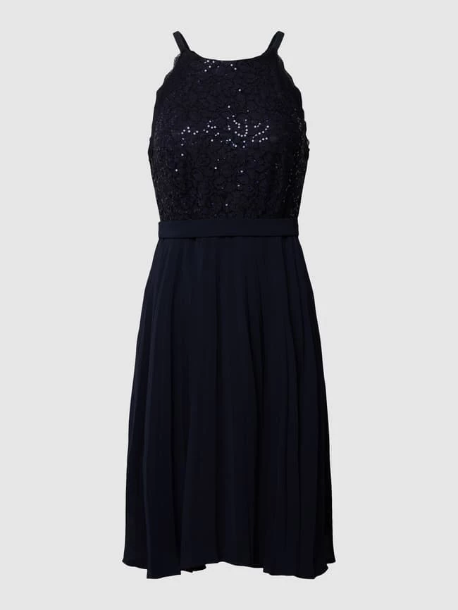 Jake*s Cocktail Cocktailkleid Mit Plisseefalten - Marineblau Meliert 2 Jake*s Cocktail Cocktailkleid Mit Plisseefalten - Marineblau Meliert – Bild 2