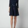 Swing Cocktailkleid Aus Häkelspitze Modell 'STAMM' - Marineblau