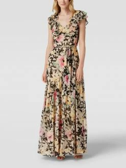 Lauren Ralph Lauren Abendkleid Mit Ausgestellter Rockpartie Modell 'Faydala' - Ecru