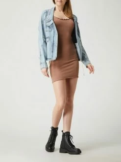 REVIEW Longtop Mit Stretch-Anteil - Taupe