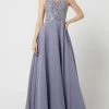 Luxuar Abendkleid Mit Pailletten - Bleu