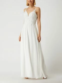 Luxuar Brautkleid Mit Strasssteinen - Offwhite