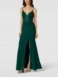 Mascara Abendkleid Mit Herz-Ausschnitt - Dunkelgrün