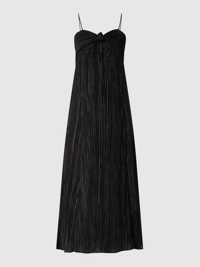 Bardot Kleid Mit Plisseefalten - Blau 2 Bardot Kleid Mit Plisseefalten - Blau – Bild 2