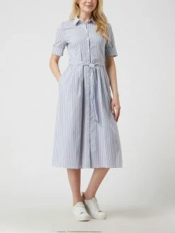 Montego Hemdblusenkleid Mit Streifenmuster - Marineblau