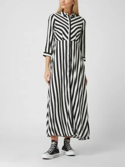 YAS Blusenkleid Aus Viskose Modell 'Savanna' - Schwarz