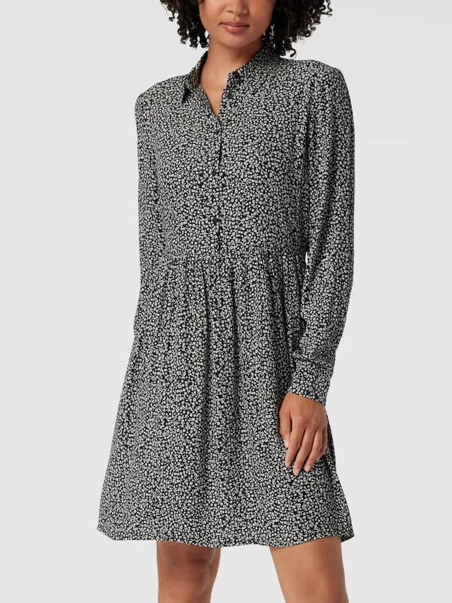 Vila Blusenkleid Mit Volantsaum Modell 'VIFINI' - Schwarz 4 Vila Blusenkleid Mit Volantsaum Modell 'VIFINI' - Schwarz – Bild 4