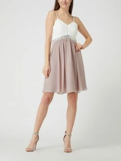 Jake*s Cocktail Two-Tone-Cocktailkleid Mit Strasssteinen - Mauve
