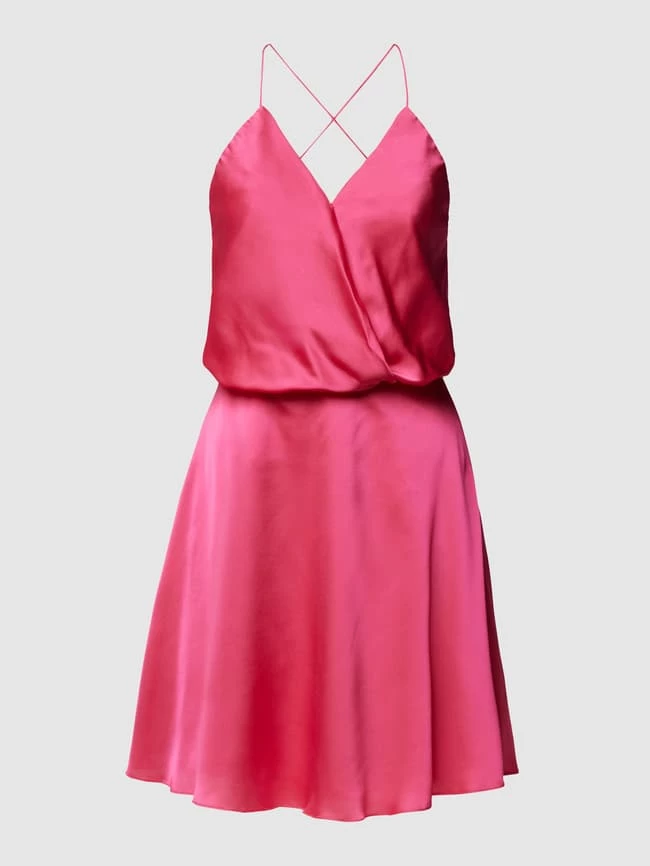 Unique Cocktailkleid In Wickel-Optik - Pink 2 Unique Cocktailkleid In Wickel-Optik - Pink – Bild 2