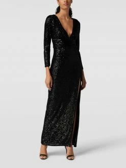 Jake*s Cocktail Abendkleid Mit Paillettenbesatz - Schwarz