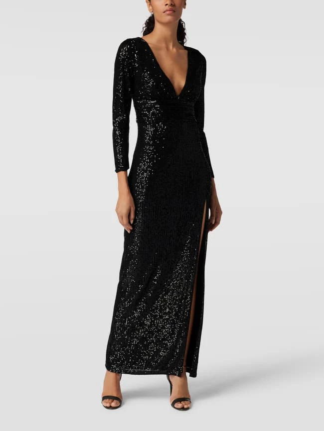 Jake*s Cocktail Abendkleid Mit Paillettenbesatz - Schwarz 1 Jake*s Cocktail Abendkleid Mit Paillettenbesatz - Schwarz