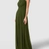TROYDEN COLLECTION Abendkleid Mit Neckholder - Olivgrün