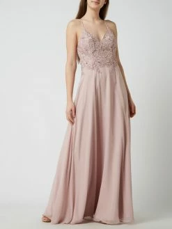 Laona Abendkleid Mit Floralen Stickereien - Mauve