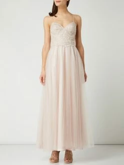 Laona Abendkleid Mit Floraler Häkelspitze - Beige