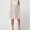 Luxuar Cocktailkleid Aus Spitze Und Tüll - Rosé