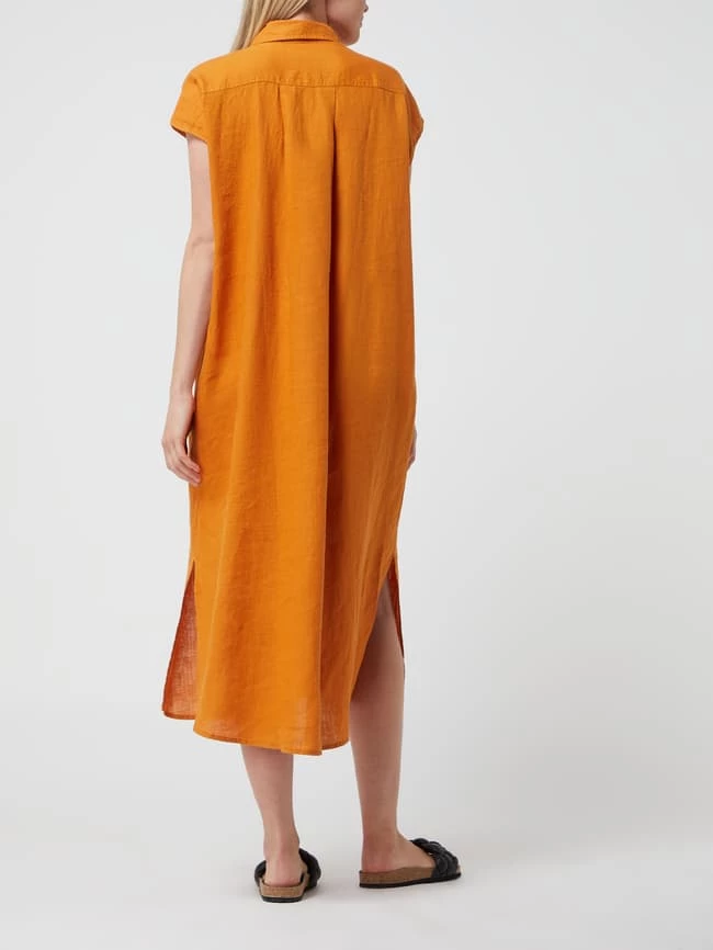 Tonno & Panna Midikleid Aus Leinen Modell 'Gisela' - Cognac 4 Tonno & Panna Midikleid Aus Leinen Modell 'Gisela' - Cognac – Bild 4