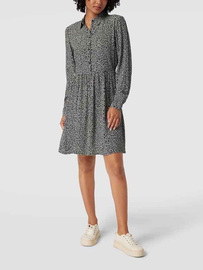 Vila Blusenkleid Mit Volantsaum Modell 'VIFINI' - Schwarz 1 Vila Blusenkleid Mit Volantsaum Modell 'VIFINI' - Schwarz