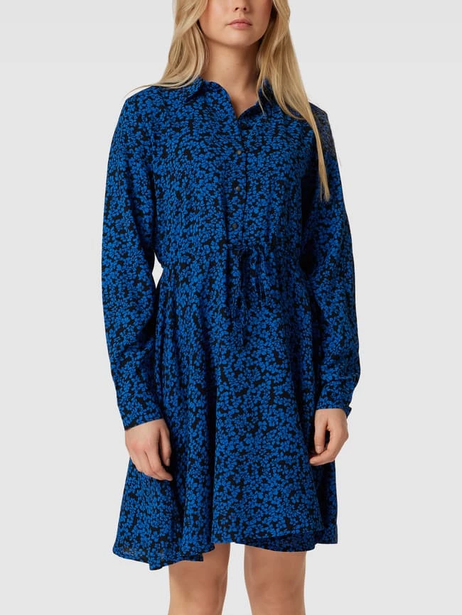 Only Blusenkleid Mit Allover-Muster Modell 'CECILIA' - Royalblau 4 Only Blusenkleid Mit Allover-Muster Modell 'CECILIA' - Royalblau – Bild 4