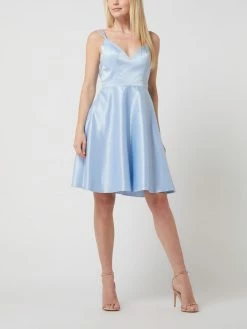 Luxuar Cocktailkleid Aus Satin - Bleu